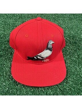 Staple Pigeon Logo Snapback Red Embroidery Hat Bird NWOT Streetwear
